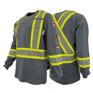 Atlas FR/AR Henley Shirts with 4” Segmented Striping