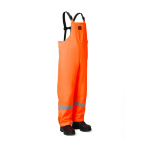 Lightweight FR Hi-Vis Safety Rain Bib